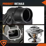 DURAFORCE Thermostat Housing Assy w/Sensor for Ford Explorer 02-2010 4.0L 5R3Z-8592-BA New
