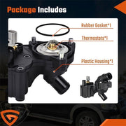 DURAFORCE Thermostat Housing Assy w/Sensor for Ford Explorer 02-2010 4.0L 5R3Z-8592-BA New