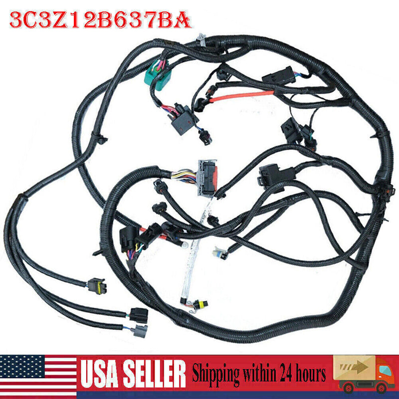 DURAFORCE 3C3Z12B637BA Engine Wiring Harness 2003 2004 for Ford Super Duty F250 F350 6.0L!