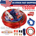 DURAFORCE 1500W Car Audio Cable Set Amp Amplifier Install RCA Subwoofer Sub Wiring 8 Gaug*