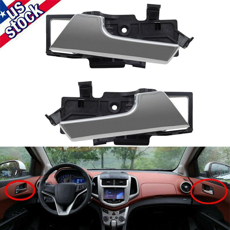 DURAFORCE Set of 4 Left +Right Interior Inside Door Handle for Chevy Aveo Aveo5 Pontiac G3