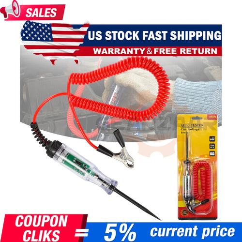 DURAFORCE Circuit Tester Probe Light Voltage Pen Detector 3-48V Electric Car Fuse TestTool