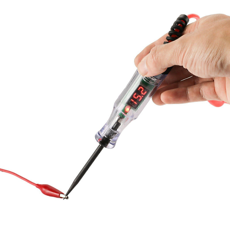 DURAFORCE Circuit Tester Probe Light Voltage Pen Detector 3-48V Electric Car Fuse TestTool