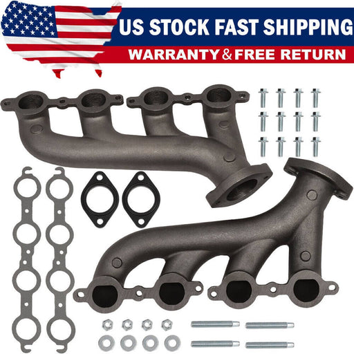 DURAFORCE LS Swap Cast Iron Manifold Headers fits Chevy Corvette Camaro LS1 LS2 LS3