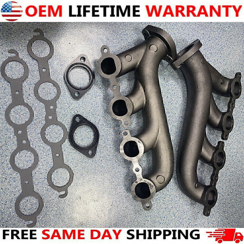 DURAFORCE LS Swap Cast Iron Manifold Headers fits Chevy Corvette Camaro LS1 LS2 LS3