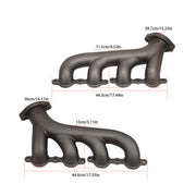 DURAFORCE LS Swap Cast Iron Manifold Headers fits Chevy Corvette Camaro LS1 LS2 LS3