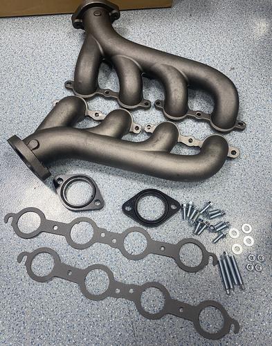 DURAFORCE LS Swap Cast Iron Manifold Headers fits Chevy Corvette Camaro LS1 LS2 LS3
