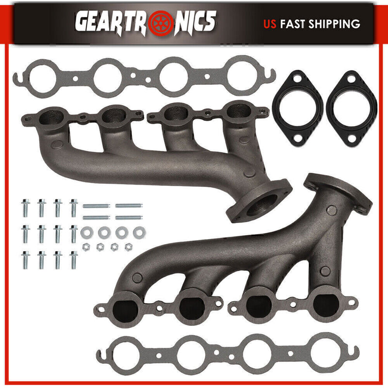 DURAFORCE LS Swap Cast Iron Manifold Headers fits Chevy Corvette Camaro LS1 LS2 LS3