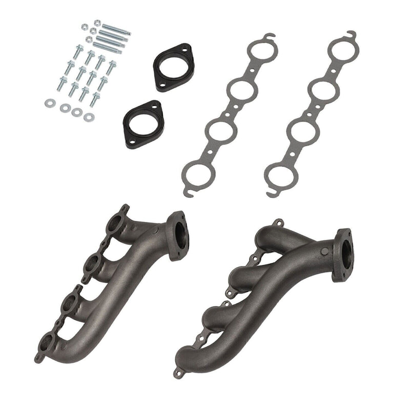 DURAFORCE LS Swap Cast Iron Manifold Headers fits Chevy Corvette Camaro LS1 LS2 LS3
