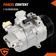 DURAFORCE AC Compressor fit for 2013-2018 Ford Explorer Lincoln MKS MKT MKZ 3.5L / 3.7L