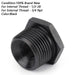 DURAFORCE 3PCS 1/2-28 to 3/4-16, 13/16-16, 3/4 NPT Thread Oil Filter Adapters Black US*