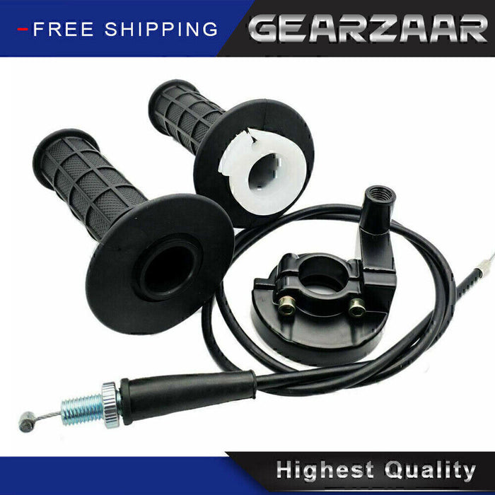 DURAFORCE 7/8" Twist Throttle Grips Cable Set Coleman Powersports CT100U Mini Bike NEW