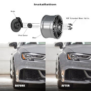 DURAFORCE 4x fit Audi VolksWagen Staggered 15 MM & 20 MM Wheel Spacers 5x100 5x112 57.1 Xm
