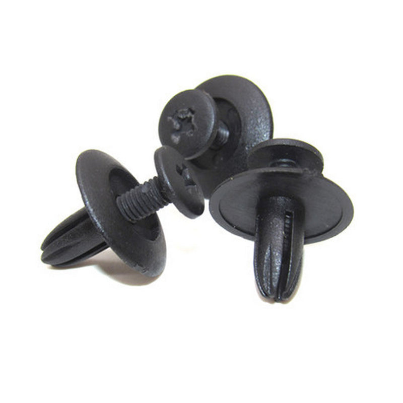 DURAFORCE 100x Trunk Screw Rivets Car Bumper Fender for Auto Plastic Fastener Clips-Set