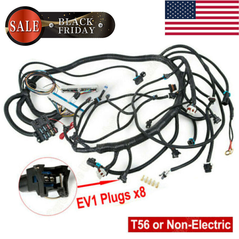 DURAFORCE LS1 STANDALONE WIRING HARNESS T56 or Non-Electric Tran 4.8,5.3,6.0 1997-2006 DBC