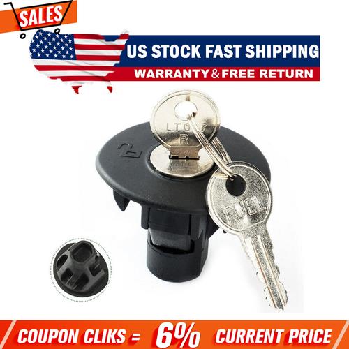 DURAFORCE 8U5Z9C268B# Locking Gas Fuel Tank Plug Cover Cap For Ford F150 Edge w/ 2 Keys US