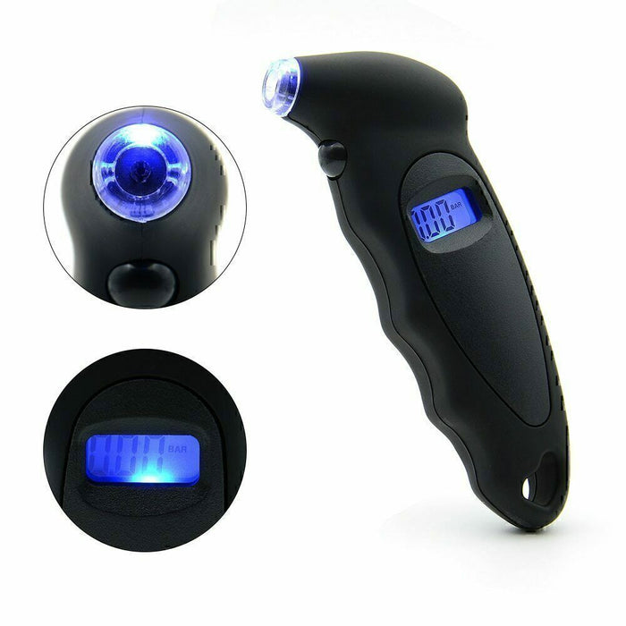DURAFORCE Digital Tire Air Pressure Gauge Meter Tester Bike Car Truck LCD Display 150 PSI*