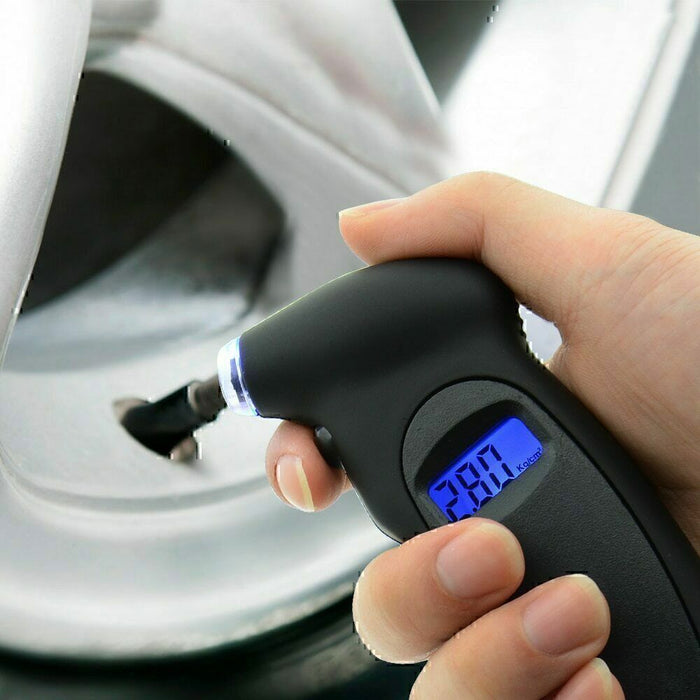 DURAFORCE Digital Tire Air Pressure Gauge Meter Tester Bike Car Truck LCD Display 150 PSI*