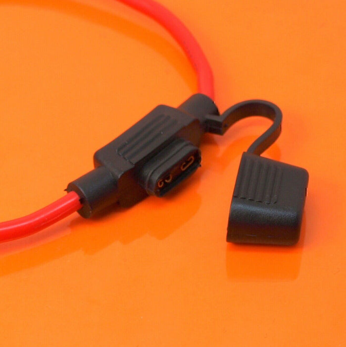 DURAFORCE 18 Gauge ATC ATO In-Line Fuse Holder Wire 12V Blade Waterproof 5 Pack 5 Amp!