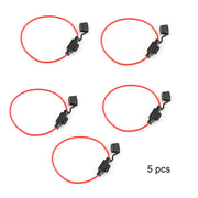 DURAFORCE 18 Gauge ATC ATO In-Line Fuse Holder Wire 12V Blade Waterproof 5 Pack 5 Amp!