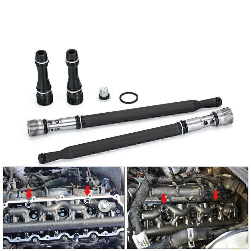 DURAFORCE Updated Stand Pipe Dummy Plug Kit For Ford Powerstroke Diesel 2004-10 V8 6.0L