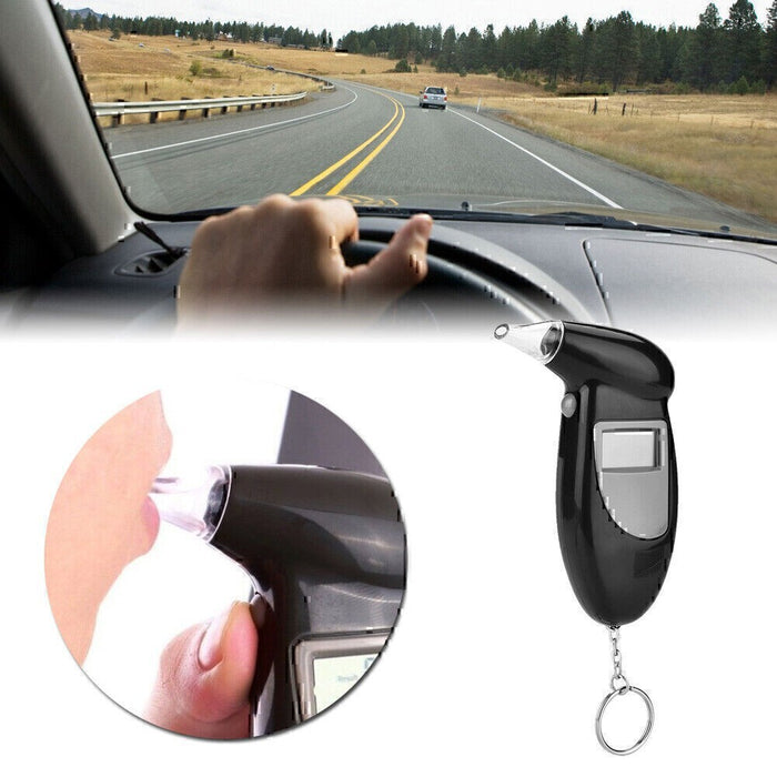 DURAFORCE Digital LCD Police Breath Breathalyzer Test Alcohol Tester/ Analyzer Detector