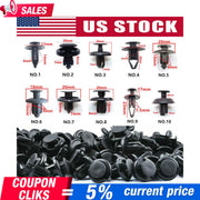 DURAFORCE 100Pack Fender Clips Trim Car Auto Push Pin Rivet Bumper Fastener-Panel Retainer