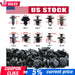 DURAFORCE 100Pack Fender Clips Trim Car Auto Push Pin Rivet Bumper Fastener-Panel Retainer
