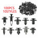 DURAFORCE 100Pack Fender Clips Trim Car Auto Push Pin Rivet Bumper Fastener-Panel Retainer