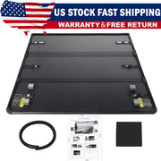 DURAFORCE 5FT Hard Tonneau Cover Pickup Truck Bed Fit for 2005-2015 Toyota Tacoma Tri-Fold