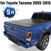 DURAFORCE 5FT Hard Tonneau Cover Pickup Truck Bed Fit for 2005-2015 Toyota Tacoma Tri-Fold