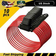 DURAFORCE Inline Fuse Holder to Accept 12V 30A Small Blade Fuses Splash Proof Car 18AWG U!