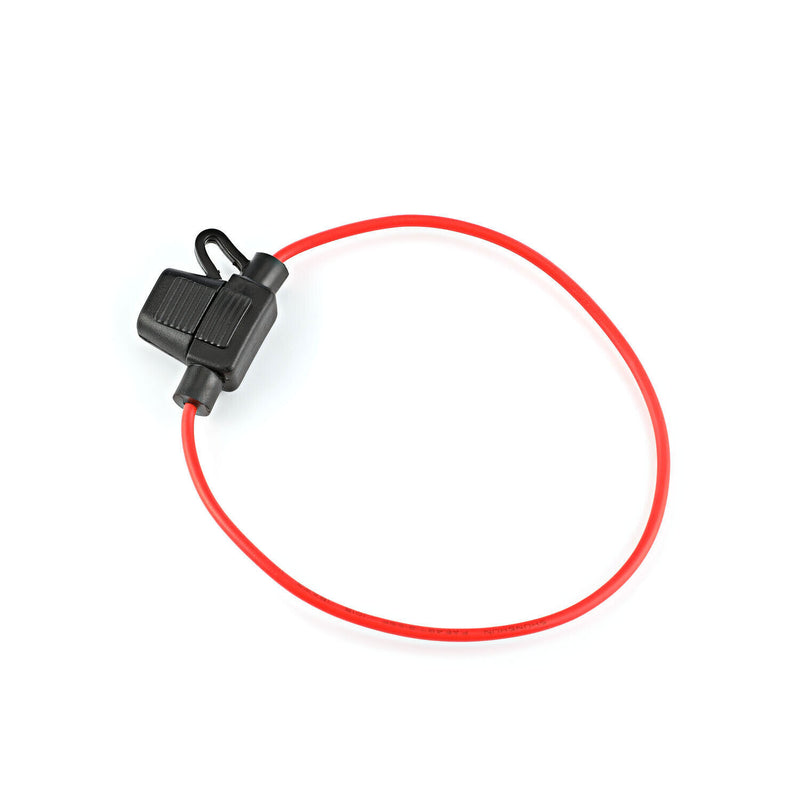 DURAFORCE Inline Fuse Holder to Accept 12V 30A Small Blade Fuses Splash Proof Car 18AWG U!
