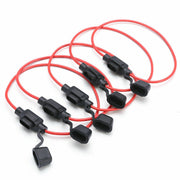 DURAFORCE Inline Fuse Holder to Accept 12V 30A Small Blade Fuses Splash Proof Car 18AWG U!