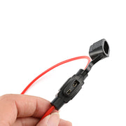DURAFORCE Inline Fuse Holder to Accept 12V 30A Small Blade Fuses Splash Proof Car 18AWG U!