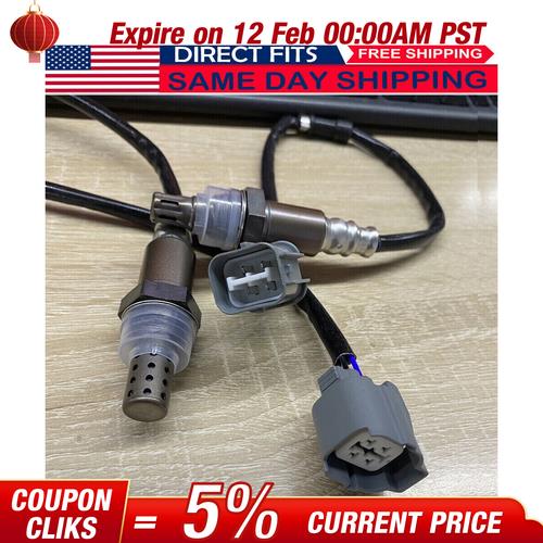 DURAFORCE 2pcs O2 Oxygen Sensor Upstream + Downstream for 2003-2011 Honda Element 2.4L
