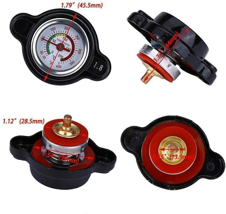 DURAFORCE 1.8 High Pressure Radiator Cap Temperature Gauge For HONDA CRF450R 2002-2015