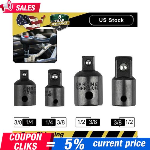 DURAFORCE 4-pack 3/8" to 1/4" 1/2 inch Drive Ratchet SOCKET ADAPTER REDUCER Air Impact Se!