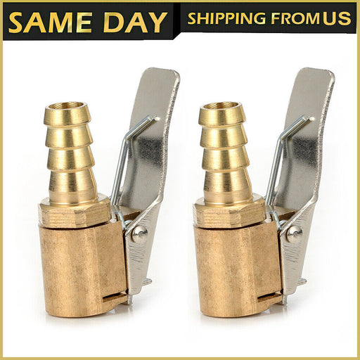 DURAFORCE 2 Auto Open Flow Straight Lock-On Air Chuck with Clip for Tire Inflator Car Tool