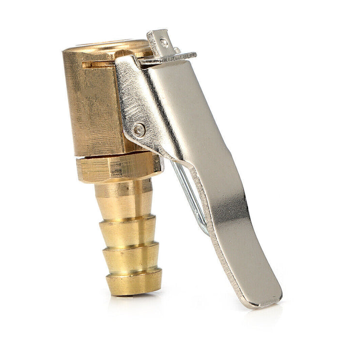 DURAFORCE 2 Auto Open Flow Straight Lock-On Air Chuck with Clip for Tire Inflator Car Tool