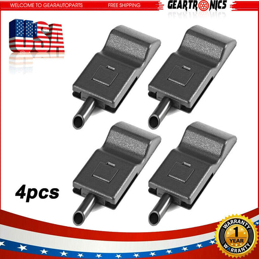 DURAFORCE 4PCS Door Lock Knobs Front/Rear Ebony For Chevy/GMC Silverado/Sierra 07-13 Blac!