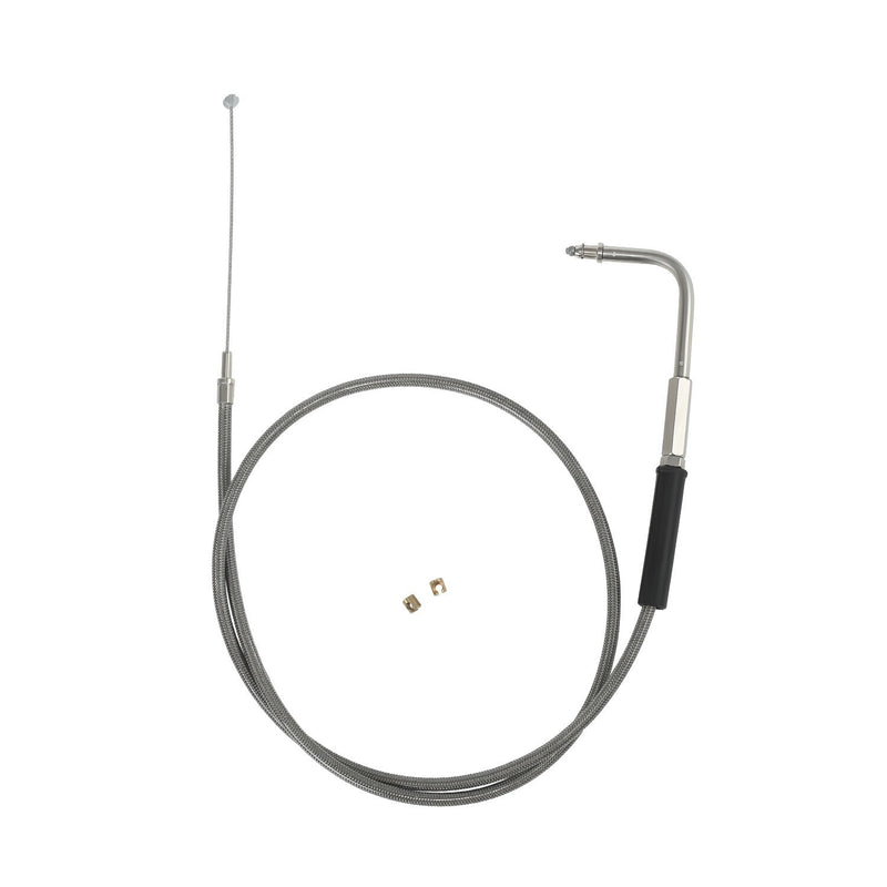 DURAFORCE 42" Stainless Steel Throttle and Idle Cable Fit for Harley Davidson 56579-02A
