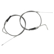 DURAFORCE 42" Stainless Steel Throttle and Idle Cable Fit for Harley Davidson 56579-02A