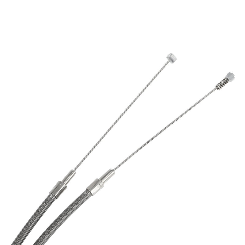 DURAFORCE 42" Stainless Steel Throttle and Idle Cable Fit for Harley Davidson 56579-02A