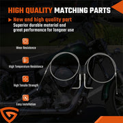 DURAFORCE 42" Stainless Steel Throttle and Idle Cable Fit for Harley Davidson 56579-02A