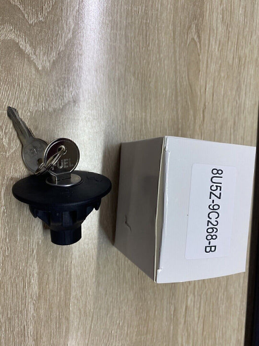 DURAFORCE Locking Gas Fuel Tank Plug Cover Cap 8U5Z9C268B For FORD with 2 Keys Direct-Fit