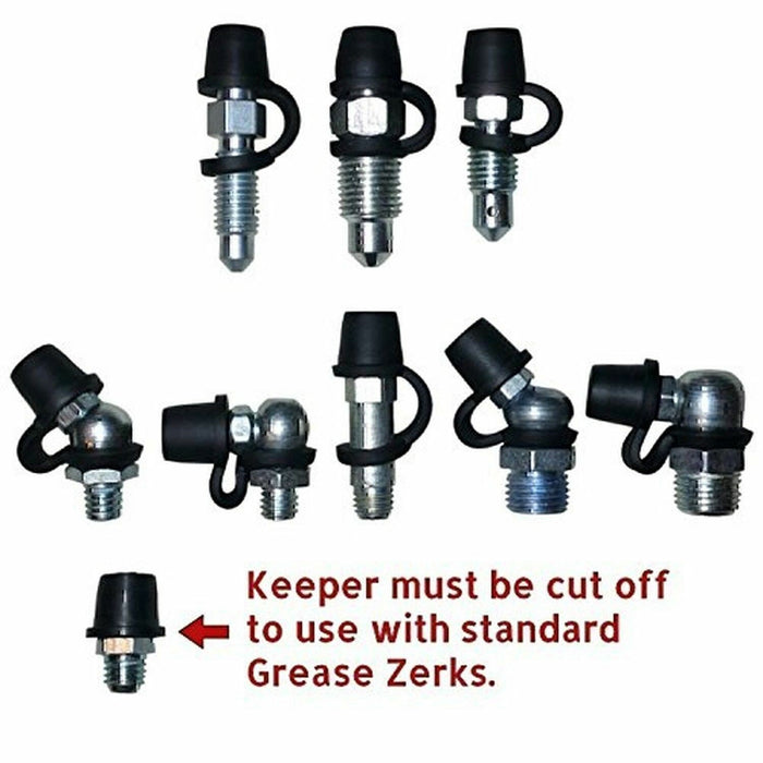 DURAFORCE (25 Pack) Brake Bleeder Screw Caps Grease Zerk Fitting Cap Rubber Dust Cover New