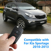 DURAFORCE For 2011 -2013 Kia Soul Keyless Flip Remote Car Key Fob Shell Case Pad