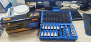 DURAFORCE 34pcs Torx Star Sockets & Bit Set for Male Female E-torx Security Bits 3/8 Drive