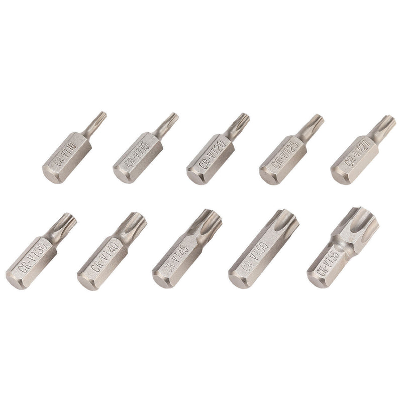 DURAFORCE 34pcs Torx Star Sockets & Bit Set for Male Female E-torx Security Bits 3/8 Drive